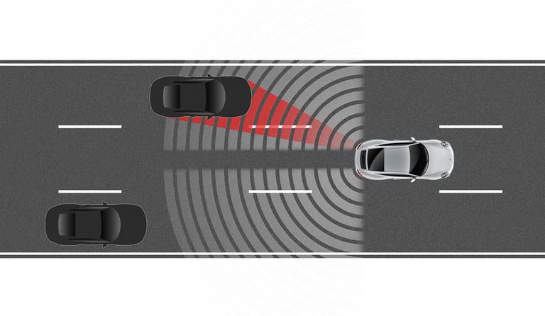Avertissement angle mort Porsche